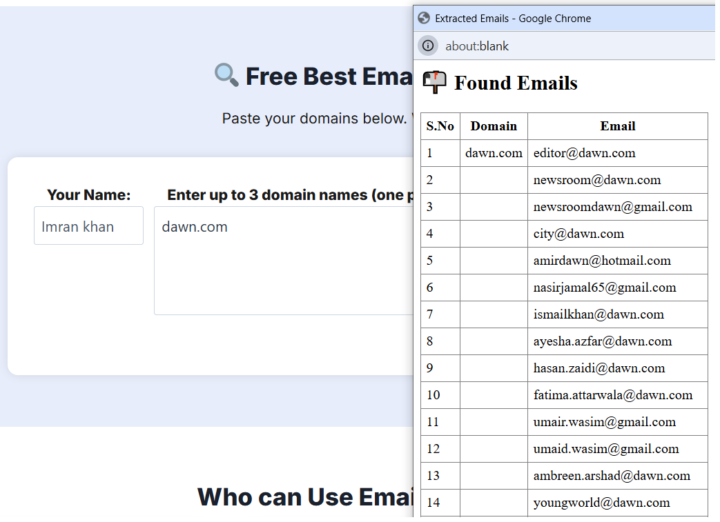 How to use Email Detector